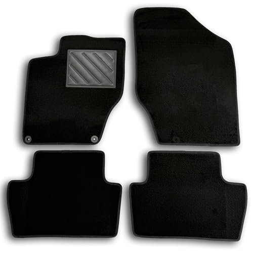 Niestandardowa mata samochodowa Citroen C4 II / DS4 (2010-2020), ze wzmocnionymi gumowymi progami drzwi i przyciskami mocującymi
