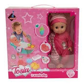 Lalki dla dziewczynek - Lalka Tosia z wanienką w różowym ubranku - miniaturka - grafika 1
