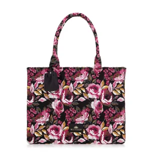 Damska shopperka żakardowa we wzory multikolor - Torebki damskie Damska shopperka żakardowa we wzory multikolor - Torebki damskie - miniaturka - grafika 1