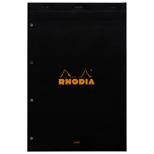 Blok Rhodia N°20 A4+ 21x31,8 cm, linie, czarny - Notesy i bloczki - miniaturka - grafika 1