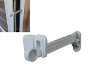 Zabezpieczenia dla dzieci - OGRANICZNIK OKIENNY Blokada do okien REGULATOR grzebień 12 pozycji biały - miniaturka - grafika 1