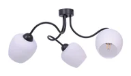 Lampy sufitowe - Czarno Klasyczny Biały Potrójny Żyrandol C0-A80 - miniaturka - grafika 1