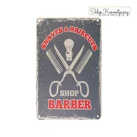 Wyposażenie studia tatuażu - Tablica ozdobna barber B064 - miniaturka - grafika 1