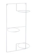 Kwietniki - Kwietnik ścienny wiszący potrójny biały 71 cm - miniaturka - grafika 1