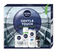 Zestawy kosmetyków męskich - NIVEA MEN Gentle Touch świąteczny zestaw kosmetyków dla mężczyzn żel pod prysznic + pianka do golenia + balsam po goleniu + antyperspirant - miniaturka - grafika 1