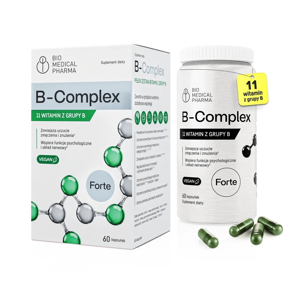 Bio Medical Pharma BcComplex 11 witamin z grupy B, Kapsułki