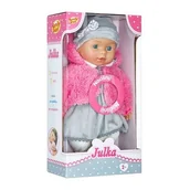 Lalki dla dziewczynek - SMILY PLAY Lalka bobas miękka uczy angielskiego mówi PL i EN, śpiewa, 120 słów, zestaw ubranek - miniaturka - grafika 1