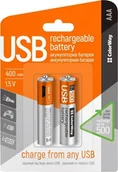 Ładowarki i akumulatory - Colorway Akumulator Aaa Usb 400 Mah 1.5V 2Pcs. - miniaturka - grafika 1