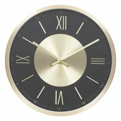 Zegary - Zegar ścienny Ariana 30cm złoty/czarny - miniaturka - grafika 1