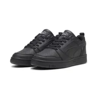 Buty trekkingowe dziecięce - Młodzieżowe sneakersy Rebound V6 Lo PUMA Black Shadow Gray - miniaturka - grafika 1