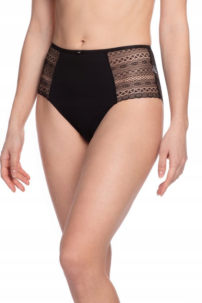 LAMA Figi Damskie Wysokie CZARNE r. XL, 2 szt.