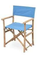 Fotele i krzesła ogrodowe - Krzesło bambusowe składane : Kolor - Niebieski - miniaturka - grafika 1