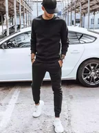 Dresy męskie - Dres męski ocieplany czarny Dstreet AX0606-XL - miniaturka - grafika 1