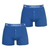 Majtki męskie - Lonsdale bokserki, 2 sztuki, niebieskie, Rozmiar 4XL - miniaturka - grafika 1