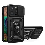 Etui i futerały do telefonów - Hybrid Armor Camshield etui iPhone 14 Pro pancerny pokrowiec z osłoną na aparat czarne - miniaturka - grafika 1