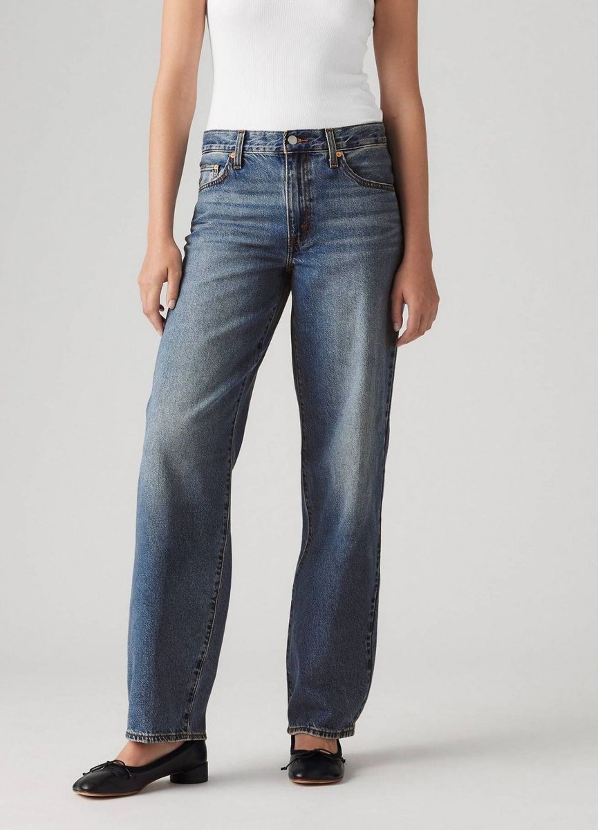 jeansy damskie levis a3494 0037 - baggy dad shes nice
