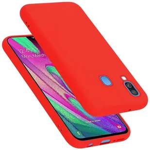 Pokrowiec Do Samsung Galaxy A40 Etui w LIQUID CZERWONY TPU Silikon Case Cover Obudowa Ochronny Cadorabo - Etui i futerały do telefonów - miniaturka - grafika 1