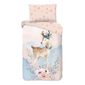 Pościel dla dzieci - Flanelowa dziecięca pościel jednoosobowa 140x200 cm – Good Morning - miniaturka - grafika 1