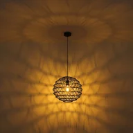 Lampy sufitowe - Globo Żyrandol Senni, czarny Ø 29 cm - miniaturka - grafika 1