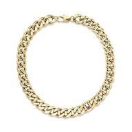 Naszyjniki męskie - Tommy Hilfiger Biżuteria męski naszyjnik z żółtego złota z kultową flagą - 2790636, Jeden rozmiar, Stal nierdzewna, Bez kamieni szlachetnych - miniaturka - grafika 1