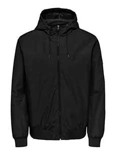 ONLY & SONS Onsgavin Life Hood Jacket OTW Vd kurtka męska, czarny, XS - Kurtki męskie - miniaturka - grafika 1