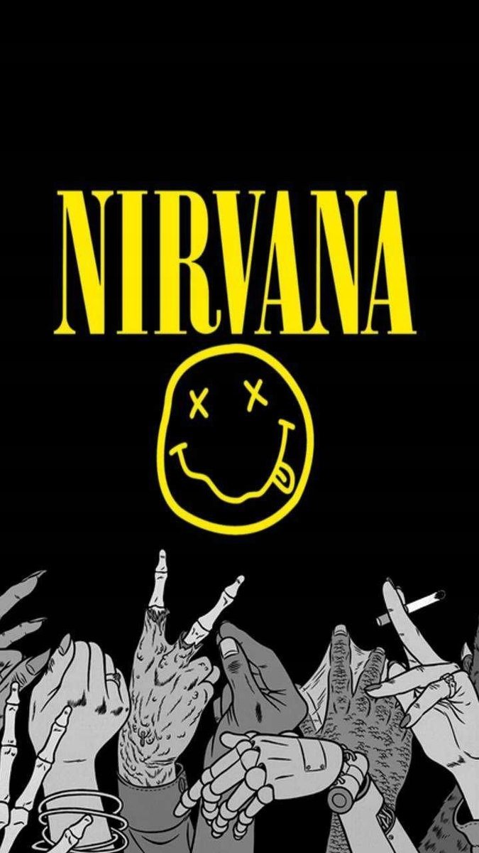 PODKŁADKA POD MYSZ Nadruk 22x18 cm Nirvana Smiley Kurt Cobain ROCK Prezent