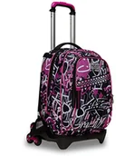 Plecaki - Siedem Wózek Szkoła Rozłączany Jack 3 Koła, Fuksja, CHULKY, Potrójne Zastosowanie, Plecak Z Wózek Wyłączany Z Kieszeniem Wewnętrznym Bagażnikiem, Plecaki i Wózek, Szkoła i Wypoczynek, Dziewczyny i - miniaturka - grafika 1