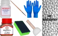 Środki do obuwia i ubrań - SREBRNY 48 Renoskór ZESTAW DO RENOWACJI SKÓRY LICOWEJ Farba Zmywacz Pędzel - miniaturka - grafika 1