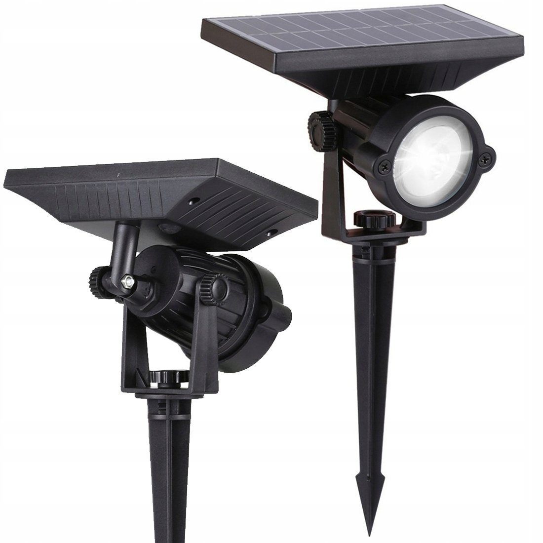 Reflektor ogrodowy solarny LED wbijany na szpikulec mocny SuperLED
