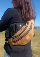 Nerki - Maxi nerka damska z brązowego nubuku Canyon - miniaturka - grafika 1