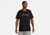 Koszulki męskie - Nike Air Jordan Sport Dna Crew Tee Black - miniaturka - grafika 1