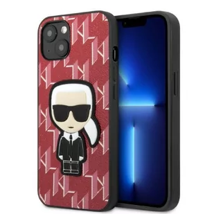 Karl Lagerfeld KLHCP13SPMNIKPI iPhone 13 mini 5,4" hardcase czerwony/red Monogram Ikonik Patch - Etui i futerały do telefonów - miniaturka - grafika 1