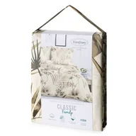 Pościel - Komplet pościeli bawełnianej Nina 160 x 200 cm + 70 x 80 cm duże liście wielokolorowy - miniaturka - grafika 1