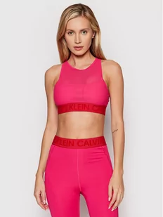 Calvin Klein Performance Biustonosz sportowy Medium Support Sports 00GWF1K108 Różowy - Bielizna sportowa damska - miniaturka - grafika 1