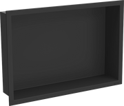 Półki łazienkowe - Mexen X-Wall-R półka wnękowa z kołnierzem 45 x 30 cm, czarna - 1970453010 - miniaturka - grafika 1