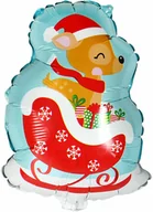 Ozdoby bożonarodzeniowe - Balon foliowy Renifer - 30 cm - 1 szt. - miniaturka - grafika 1