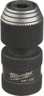 Klucze i nasadki - Milwaukee MILWAUKEE ADAPTER UDAROWY KWADRAT 3/8" x HEX 1/4" - miniaturka - grafika 1