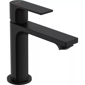 HANSGROHE 72589670 Rebris E Jednouchwytowa bateria umywalkowa 110 CoolStart  EcoSmart+ z kompletem odpływowym Czarny Matowy - Baterie umywalkowe - miniaturka - grafika 1