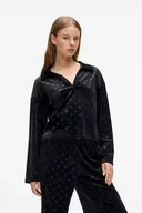 Bluzy damskie - Karl Lagerfeld bluza damska kolor czarny A4W44007 - miniaturka - grafika 1