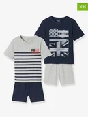 Rampersy - vertbaudet Piżamy (2 szt.) w kolorze granatowym - miniaturka - grafika 1