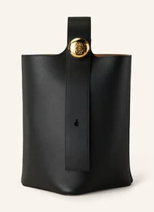 Loewe Torebka Pebble Bucket Medium schwarz - Torebki damskie - miniaturka - grafika 1