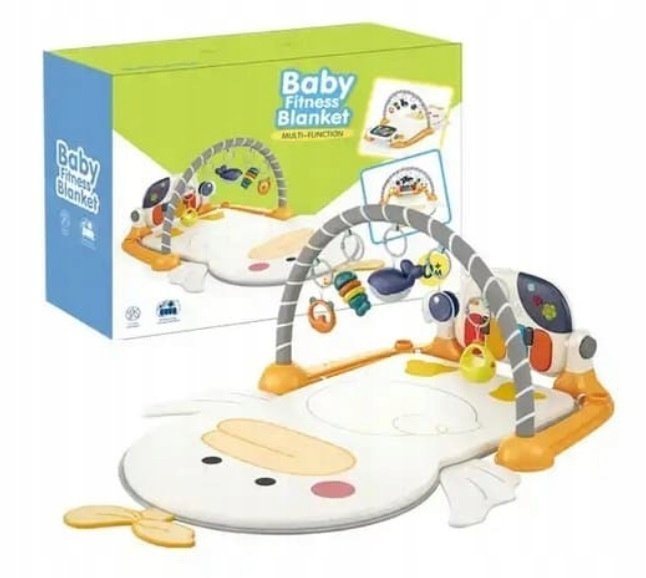 MATA EDUKACYJNA INTERAKTYWNA DLA NIEMOWLAKÓW Z PIANINKIEM GRZECHOTKAMI 6657