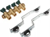 Akcesoria grzewcze - Herz Herz rozdzielacz T-Less do wody użytkowej 4 sekcje 2853004 - miniaturka - grafika 1