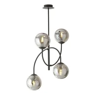 Lampy sufitowe - Archi lampa wisząca 4xE14 czarna/grafitowa 1287/4B - miniaturka - grafika 1