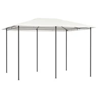 Altany ogrodowe - vidaXL Altana 3x4x2,6 m, kremowa, 160 g/m - miniaturka - grafika 1