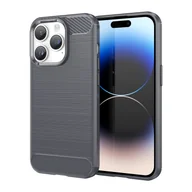 Etui i futerały do telefonów - Etui Cadorabo do Apple iPhone 14 PRO MAX w kolorze szarym ochronne etui z TPU na telefon komórkowy - miniaturka - grafika 1