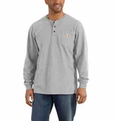 Koszulki męskie - Koszulka Carhartt Long Sleeve Heather Grey L - miniaturka - grafika 1