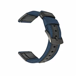 Pasek Opaska Bransoleta Nylon Klamra Niebieski uniwersalna 22mm - Akcesoria do smartwatchy - miniaturka - grafika 1