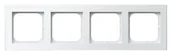 Klawisze i ramki - Ospel Ramka  poczwórna SONATA - biały mat - miniaturka - grafika 1