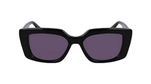 KARL LAGERFELD Damskie okulary przeciwsłoneczne KL6125S, czarne, jeden rozmiar, Czarny, Rozmiar uniwersalny - Okulary przeciwsłoneczne - miniaturka - grafika 1
